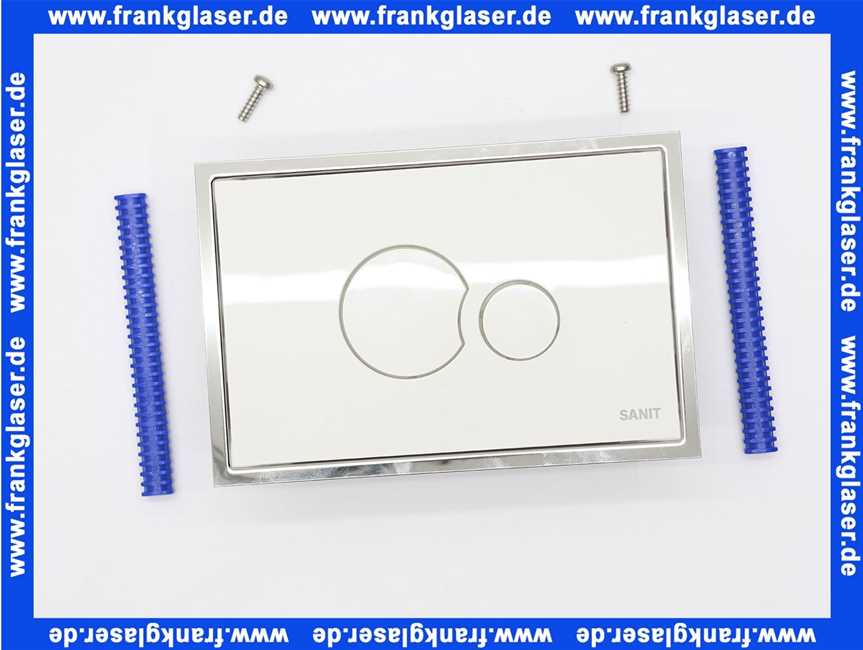 1672601 SANIT Betätigungsplatte SK706 Kunststoff flächenbündig, Standard, alpin-weiß für UP-Spülkasten