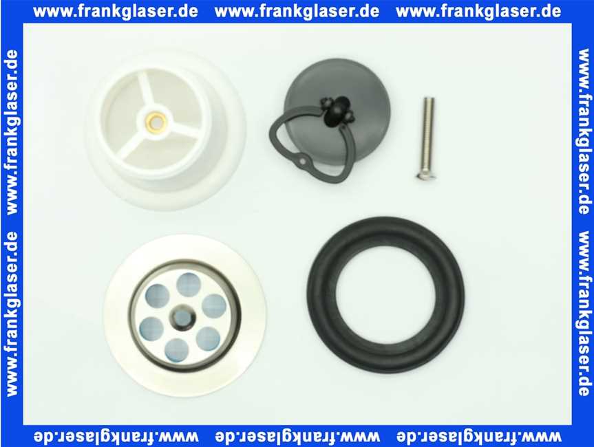 3010400 SANIT Ablaufventil G 1 1/2 x 70 x 52 mm, Stopfen mit Kunststoffbügel