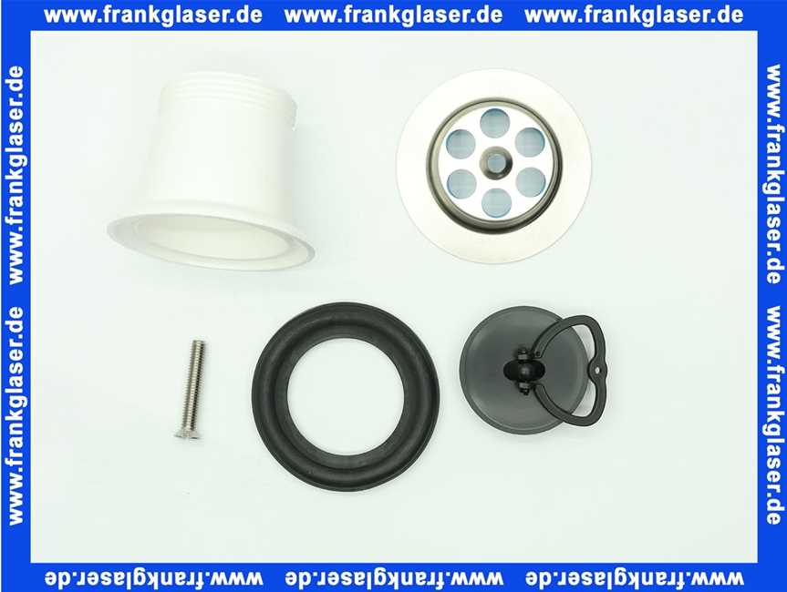 3010400 SANIT Ablaufventil G 1 1/2 x 70 x 52 mm, Stopfen mit Kunststoffbügel