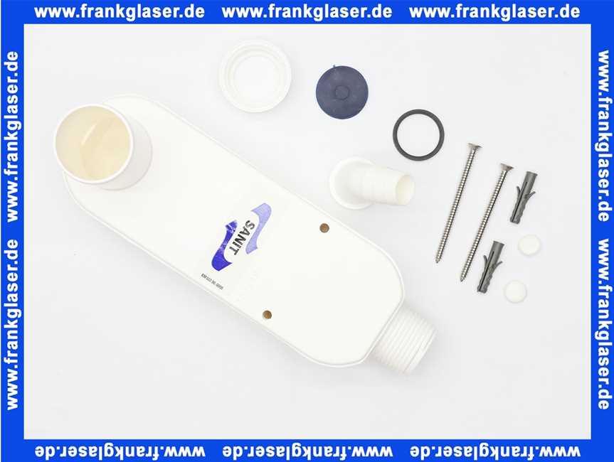 3160400 SANIT Aufputzgeruchverschluss für Wasch- und Geschirrspülmaschine,G3/4-G1 x 40mm