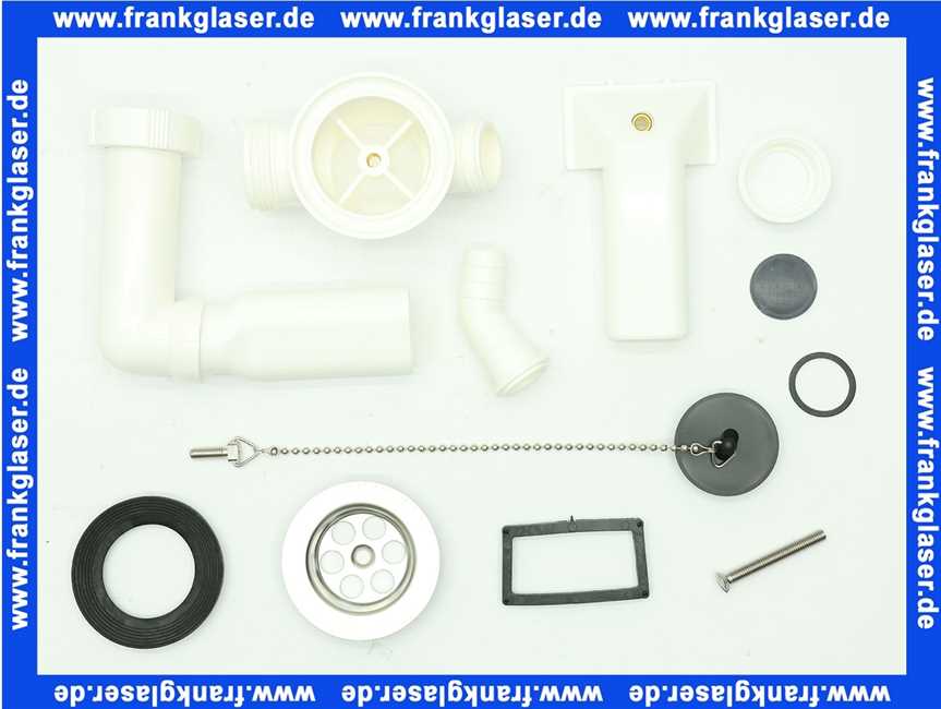 3205500 SANIT Ab-und Überlaufgarnitur mit Geräteanschluss, G 1 1/2