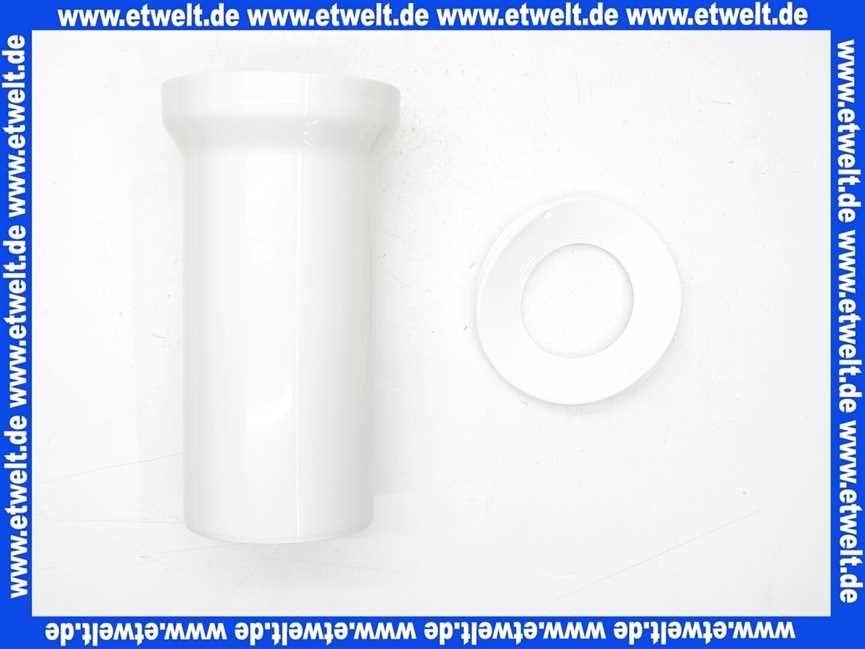 5820201 SANIT WC-Anschlussstutzen 250 mm, DN 100, alpin-weiß