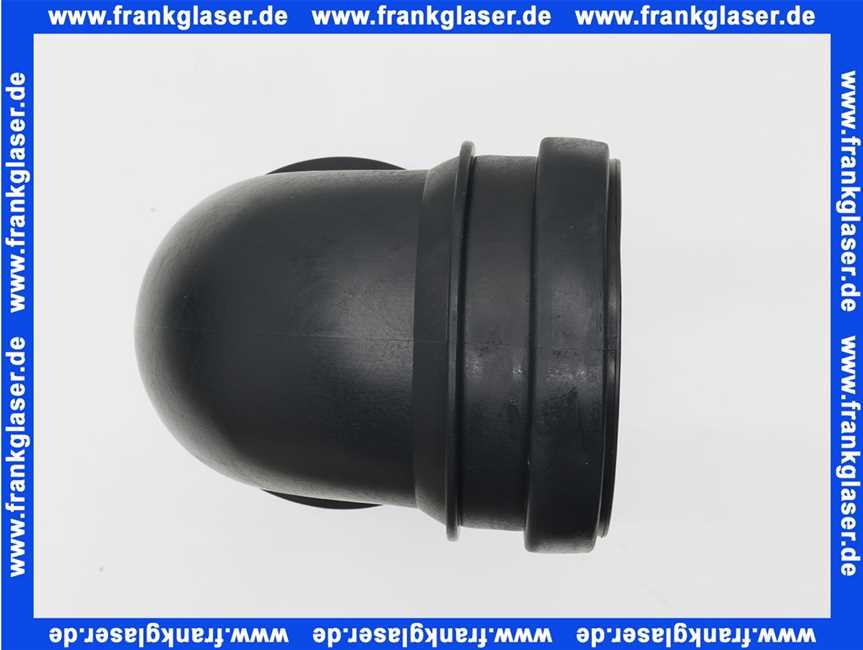 5890100 SANIT WC-Anschlussbogen 90 Gr, DN 90/ DN 100, 1-fach verstellbar, schwarz
