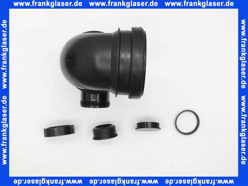 5890300 SANIT WC-Bogen 90Gr, DN 90/ DN 100 Stutzen links DN 50/56,schwarz