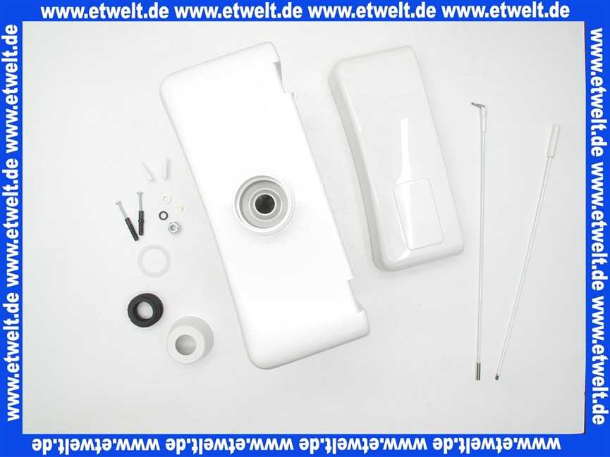 92A0001S099 Sanit Junior Jet Spuelkasten weiss komplett mit Zugstab (Alternative zu Jomo Hydrus Hochhängespülkasten)