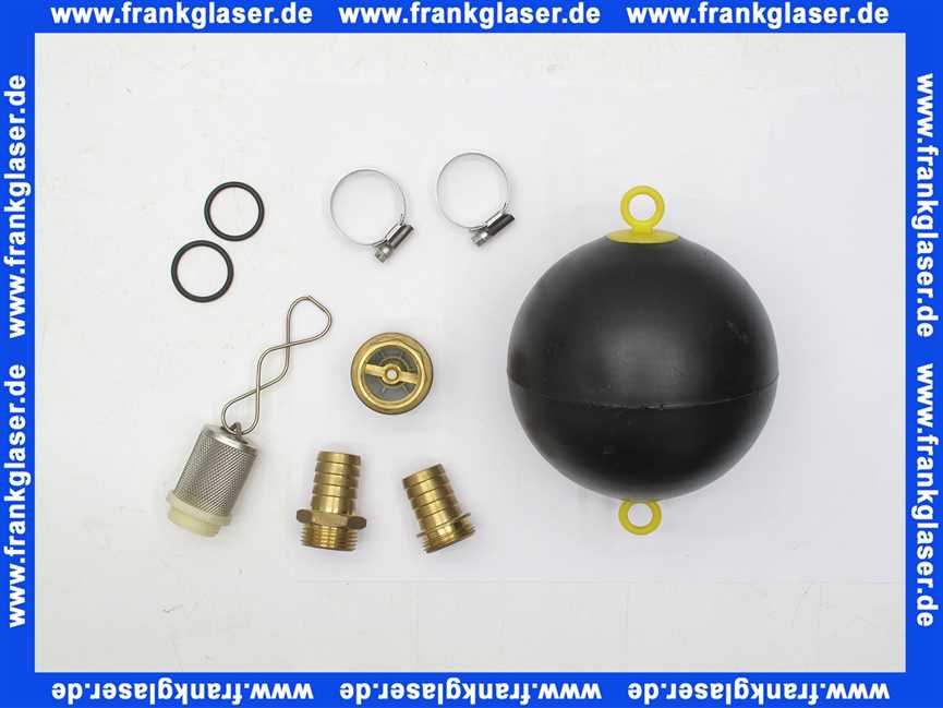 Sauggarnitur für Regenwasserpumpen Schlauchgarnitur Ansaugset mit Schwimmkugel