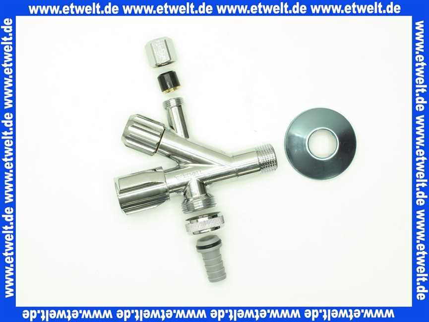 035600699 Schell Kombi-Eckventil Comfort 1/2 x 3/8 Zoll mit Filter 500 mµ verchromt