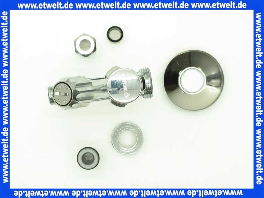 035600699 Schell Kombi-Eckventil Comfort 1/2 x 3/8 Zoll mit Filter 500 mµ verchromt