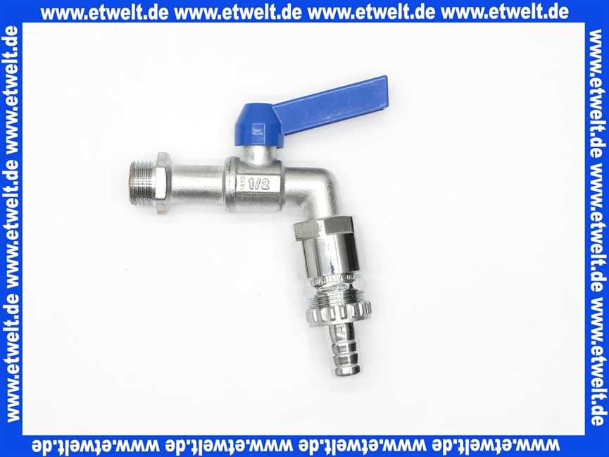 0067501520001 Schlösser JS Kugel- Auslaufhahn, schwer, RB DN 15, 1/2, Hebelgr. blau, matt chrom