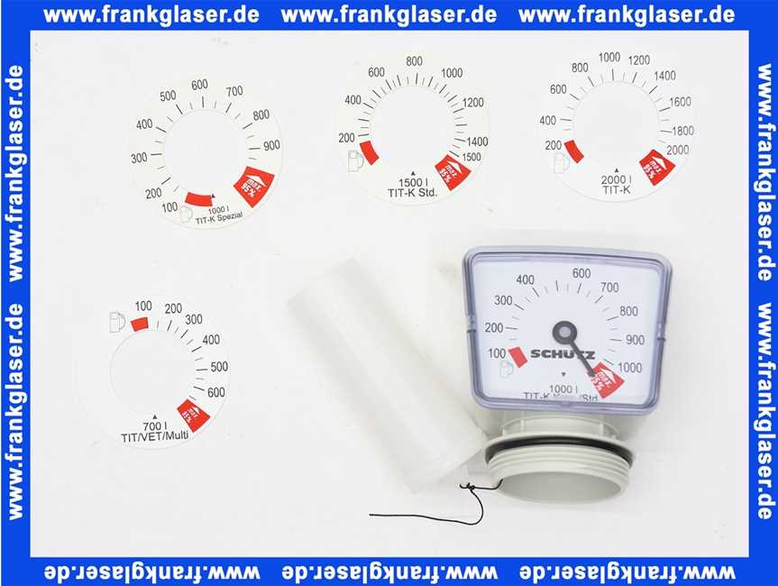 Schütz Inhaltsanzeiger 2 mit 8x Clip (auswechselbar) universal für alle Tanks 2043304 (Nachfolgeartikel)