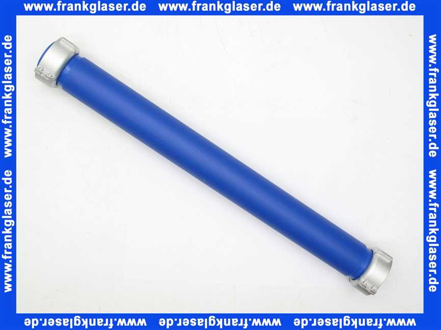 3012962 Schütz Befüllleitung blau Niv-O-Quick01 mit 2 Alu-Muttern/ blau 765mm