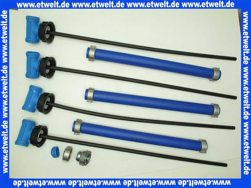 Schütz Set 4x Befüllleitung Niv-O-Quick für BTH 2500 Ersatz für NIV-O-MATIC 4005916