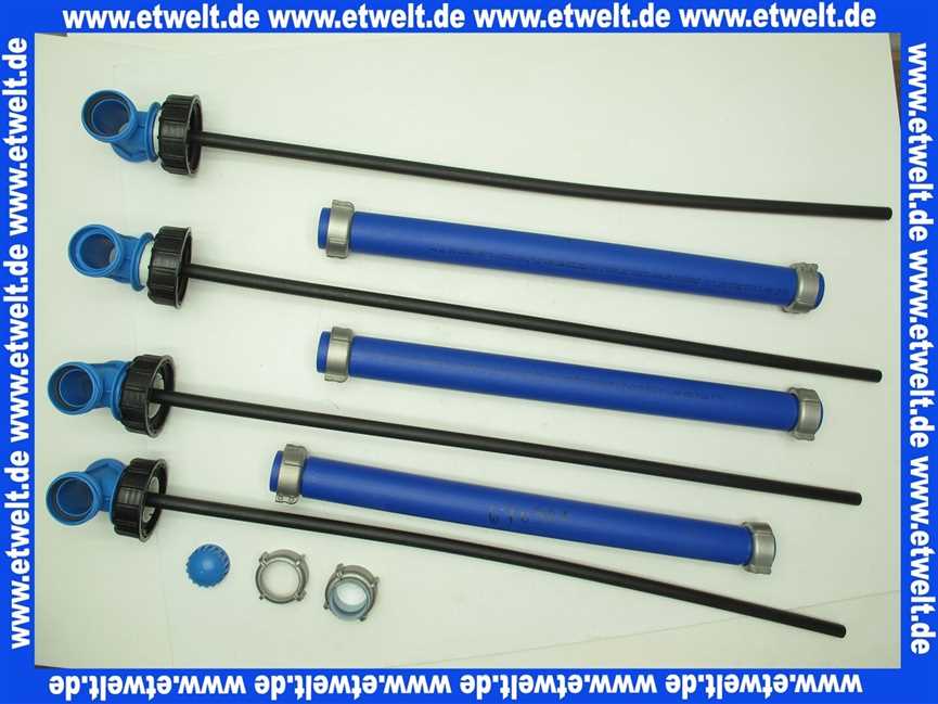 Schütz Set 4x Befüllleitung Niv-O-Quick für BTH 2500 Ersatz für NIV-O-MATIC 4005916