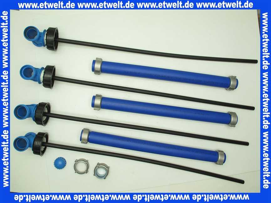 Schütz Set 4x Befüllleitung Niv-O-Quick für BTH 2500 Ersatz für NIV-O-MATIC 4005916