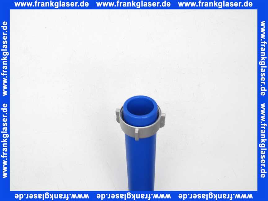 Schütz Befüllleitung blau / mit Alu-Mutter/DN50/649mm lang BTV1000-2000l 680184