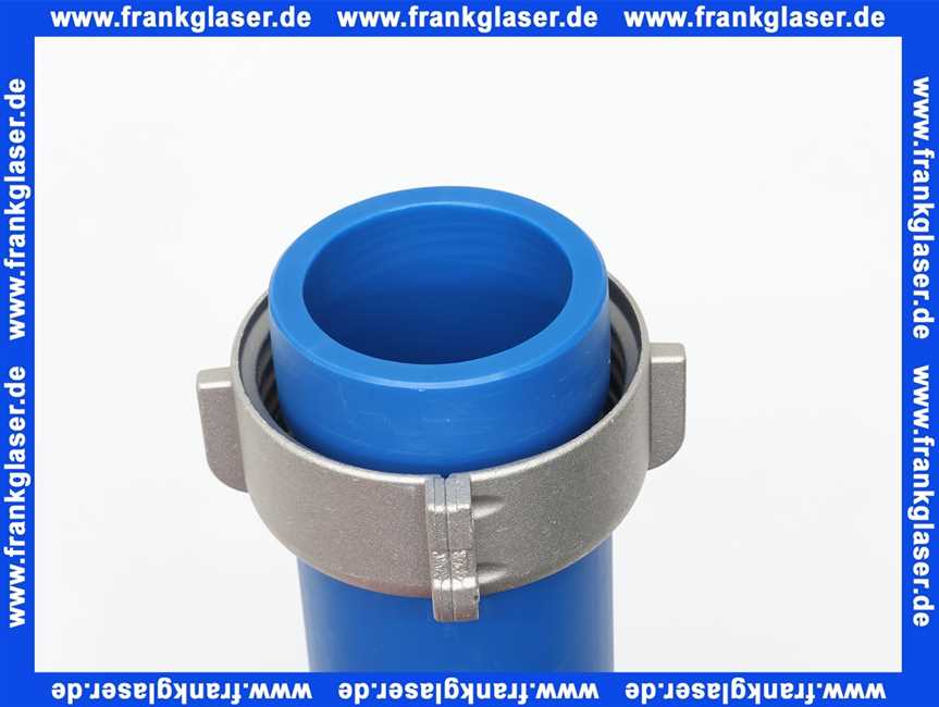 Schütz Befüllleitung blau / SMP/ mit Alu-Mutter/ DN 50/ 735mm lang/ 977578