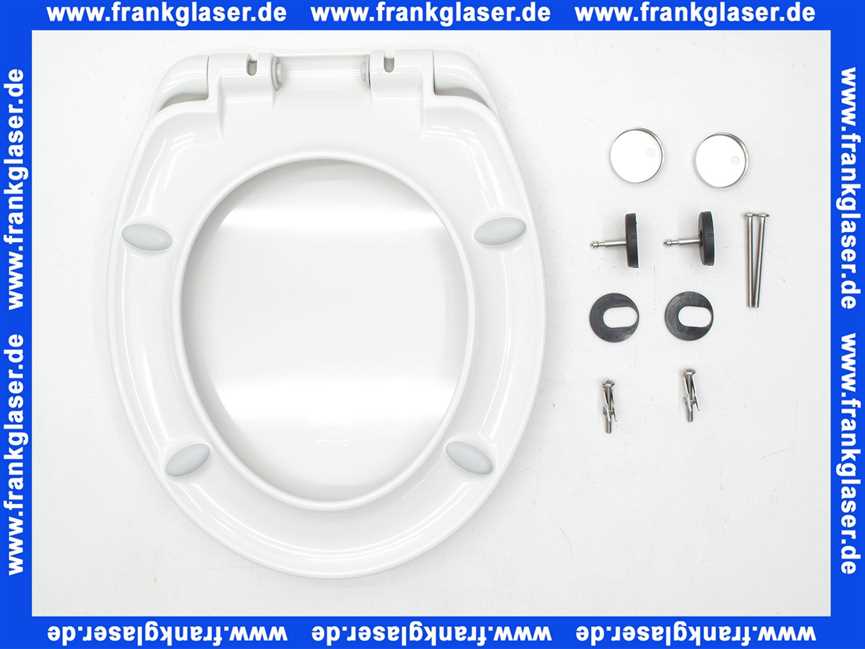 Schwab WC-Sitz Star, weiß, Duroplast 2,76kg, abnehmbar, exz. Edelstahlsch. 1409263601