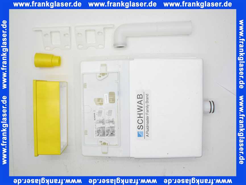 227172 Schwab UP-Spülkasten UP 182 mechanisch, Zweimenge (6-9L/3L) zur Betätigung von vorne