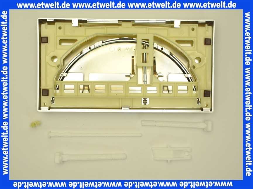 227602 Schwab komplette Betätigungsplatte VIVA matt verchromt, Zweimenge