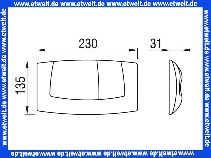 227693 Schwab komplette Betätigungsplatte ONDA weiß, Zweimenge