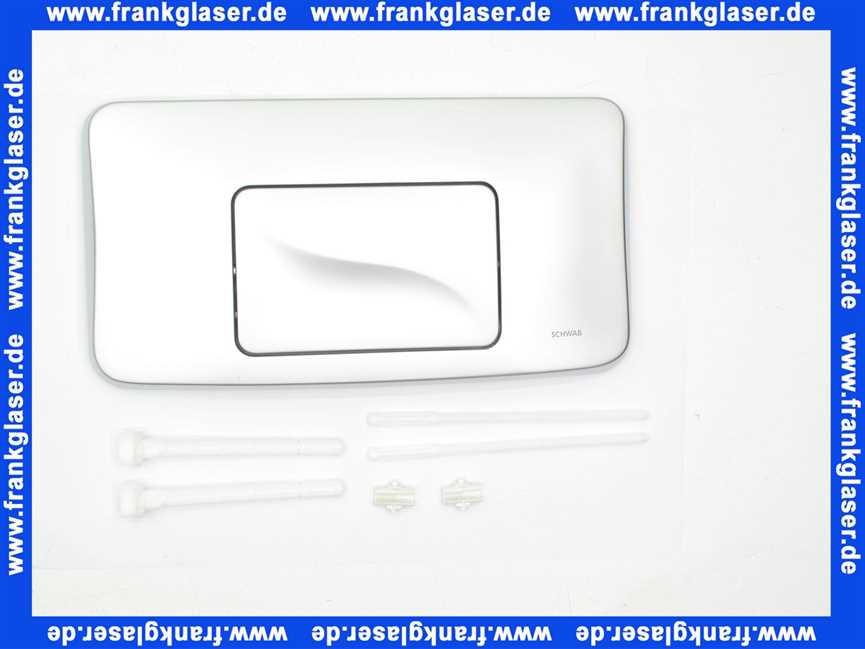 227702 Schwab komplette Betätigungsplatte GALA matt verchromt, Start-Stopp