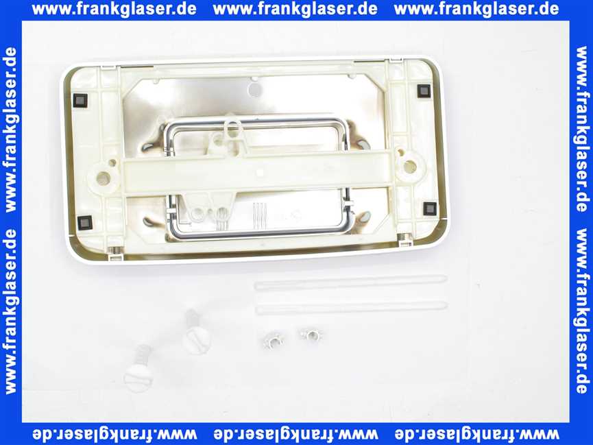 227702 Schwab komplette Betätigungsplatte GALA matt verchromt, Start-Stopp