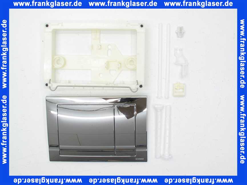 227730 Schwab komplette Betätigungsplatte RIVA DUO MINI glanz verchromt, Zweimenge