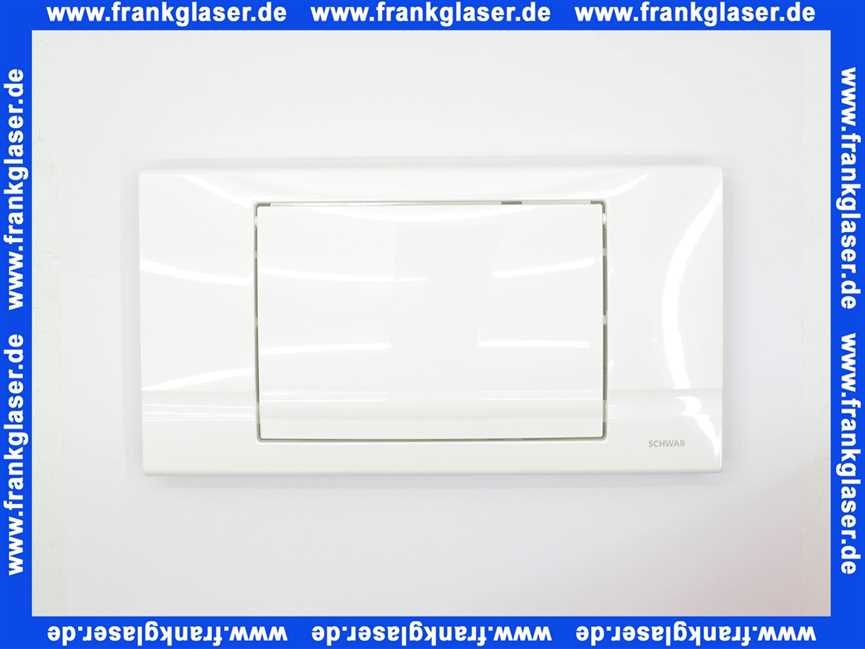 229013 Schwab komplette Betätigungsplatte RIVA weiß, Start-Stopp, f.UP182