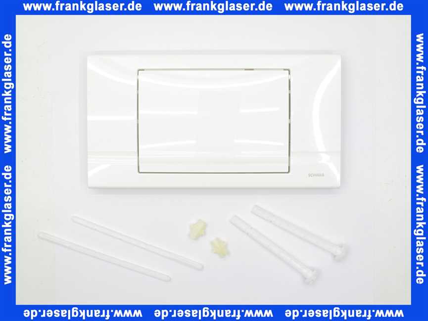 229013 Schwab komplette Betätigungsplatte RIVA weiß, Start-Stopp, f.UP182