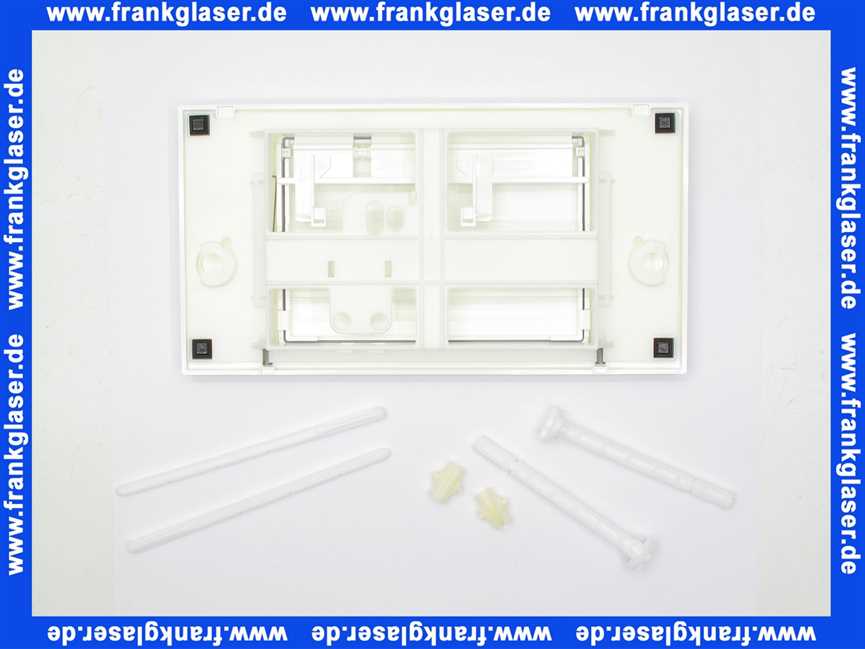 229013 Schwab komplette Betätigungsplatte RIVA weiß, Start-Stopp, f.UP182