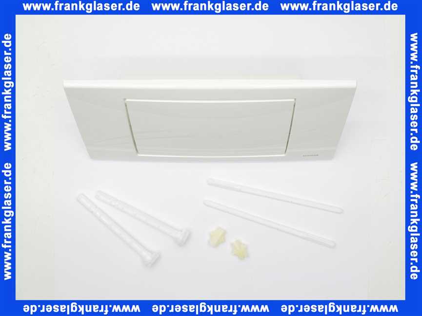 229013 Schwab komplette Betätigungsplatte RIVA weiß, Start-Stopp, f.UP182