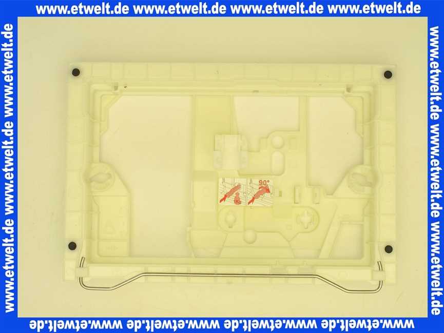 257418 Schwab komplette Betätigungsplatte OVATE weiß, Start-Stopp