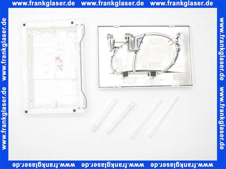 257421 Schwab komplette Betätigungsplatte OVATE DUO matt verchromt, Zweimenge