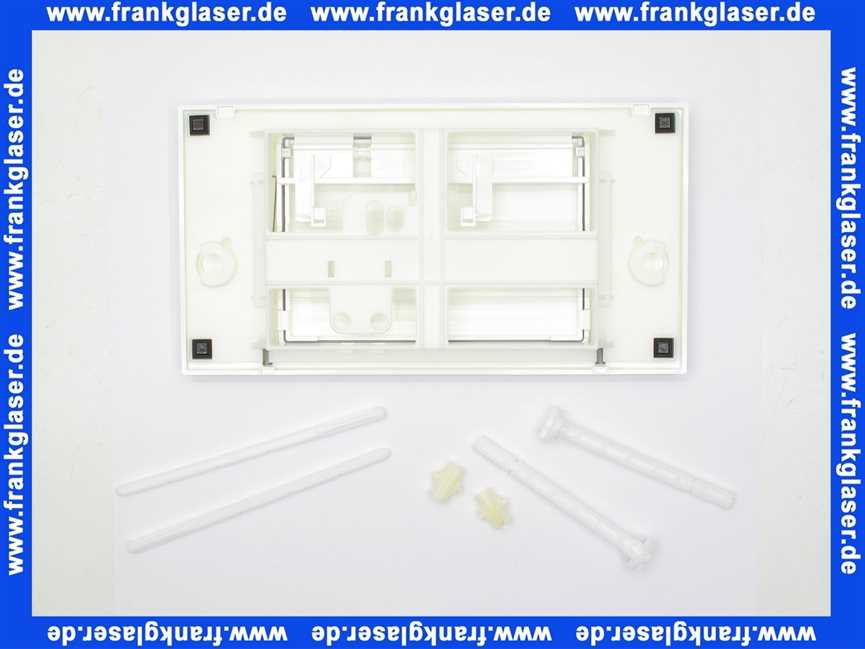 5141240 Schwab Betätigungs-Platte Abdeckplatte Drückerplatte Riva Z9110, weiss 514-1240