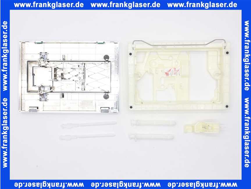 5810818 Schwab kpl. Betätigungs-Platte Caro Glas, mintgrün 581-0818