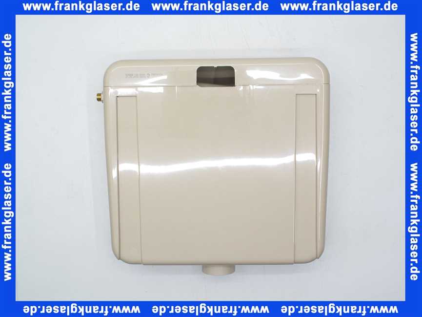 605831 Schwab Aufputz Spülkasten AP 120 bahamabeige mit Start Stopp Spülung 6 - 9 Liter