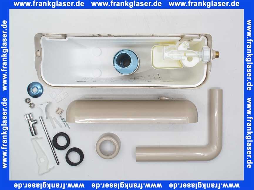 605831 Schwab Aufputz Spülkasten AP 120 bahamabeige mit Start Stopp Spülung 6 - 9 Liter