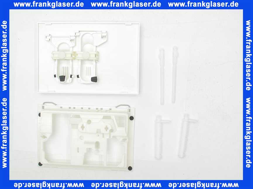 Schwab Gaia DF Bedienungsplatte Betätigungsplatte weiß mit Zweimengenspülung für UP- Spülkasten 634684