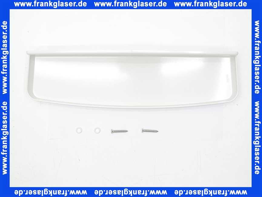 7101234 Schwab Ablageplatte aus Duroplast 50 cm, weiß 710-1234