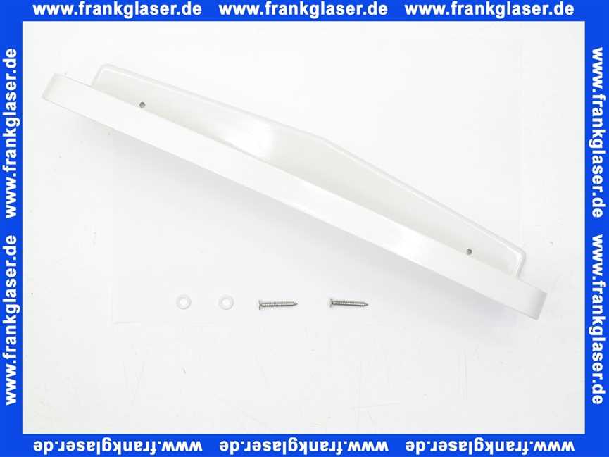 7101234 Schwab Ablageplatte aus Duroplast 50 cm, weiß 710-1234