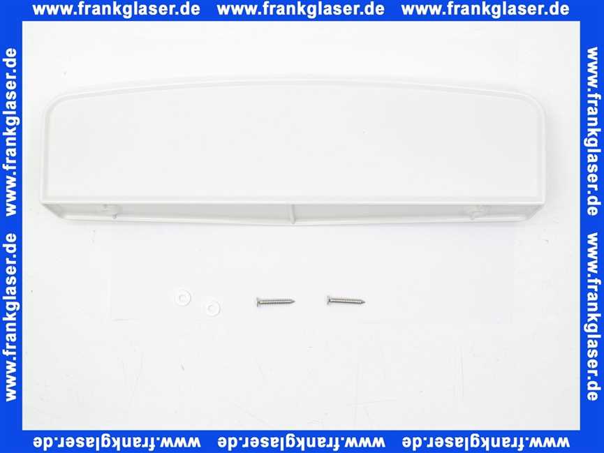 7101234 Schwab Ablageplatte aus Duroplast 50 cm, weiß 710-1234