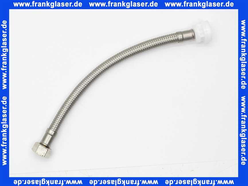 7112102 Schwab Anschlussschlauch 245 mm für 187.1200, KS-Nippel weiss 711-2102