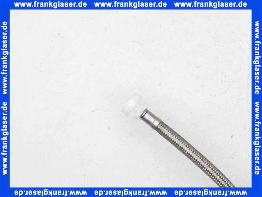 7112102 Schwab Anschlussschlauch 245 mm für 187.1200, KS-Nippel weiss 711-2102