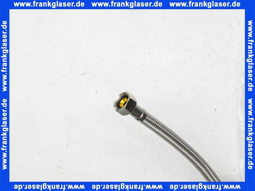 7112102 Schwab Anschlussschlauch 245 mm für 187.1200, KS-Nippel weiss 711-2102