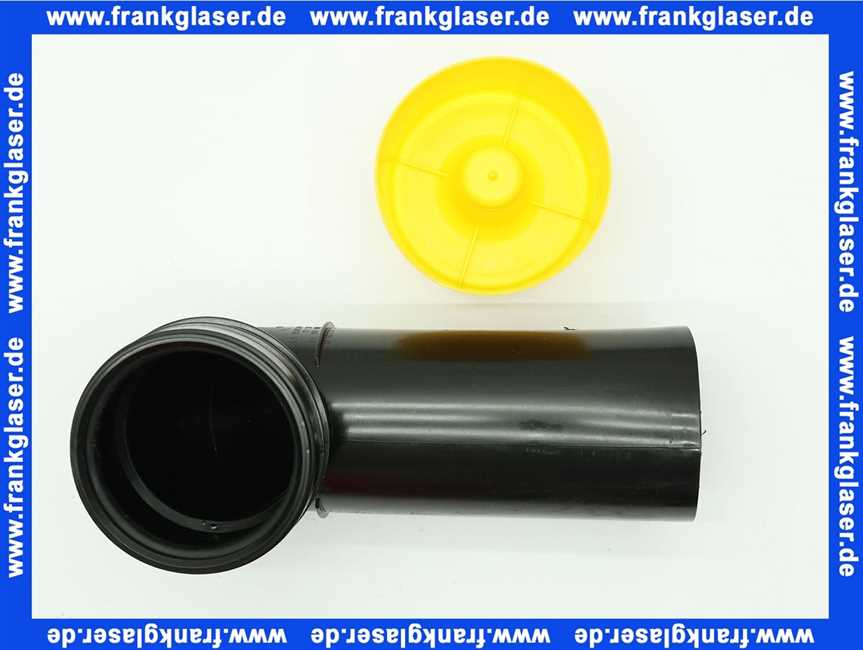 Schwab Wand-WC-Bogen 90/90 mm inkl.Dichtung und Schutzstopfen 8050390090