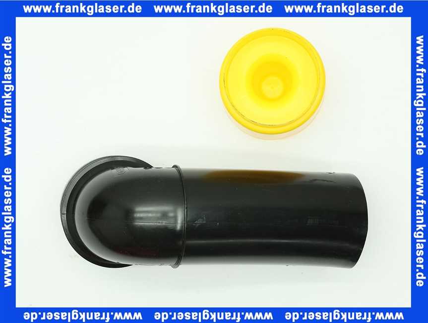 Schwab Wand-WC-Bogen 90/90 mm inkl.Dichtung und Schutzstopfen 8050390090