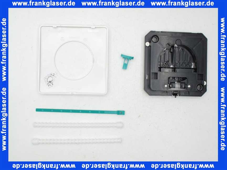 Schwab Bedienungsplatte Gaia DF, weiß Zweimengenspülung, für UP-SPK Quadro 8050417001
