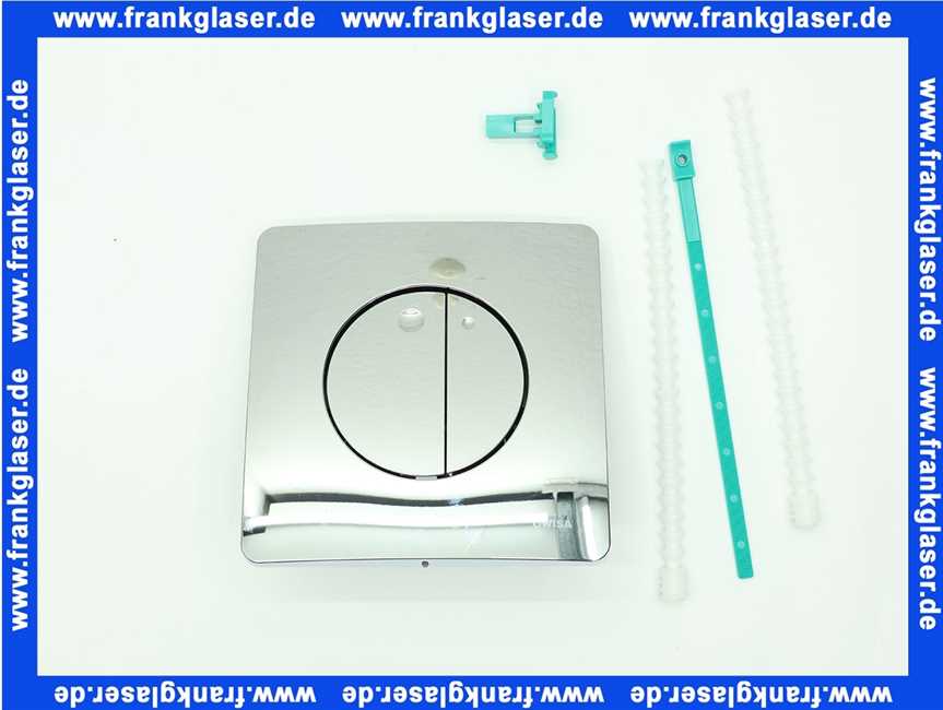 Schwab Bedienungspl. Gaia DF, glanzchrom Zweimengenspülung, für UP-SPK Quadro 8050417051