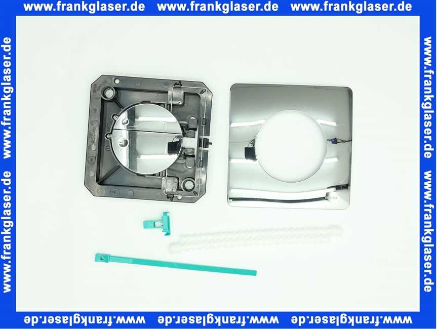 Schwab Bedienungspl. Gaia DF, glanzchrom Zweimengenspülung, für UP-SPK Quadro 8050417051