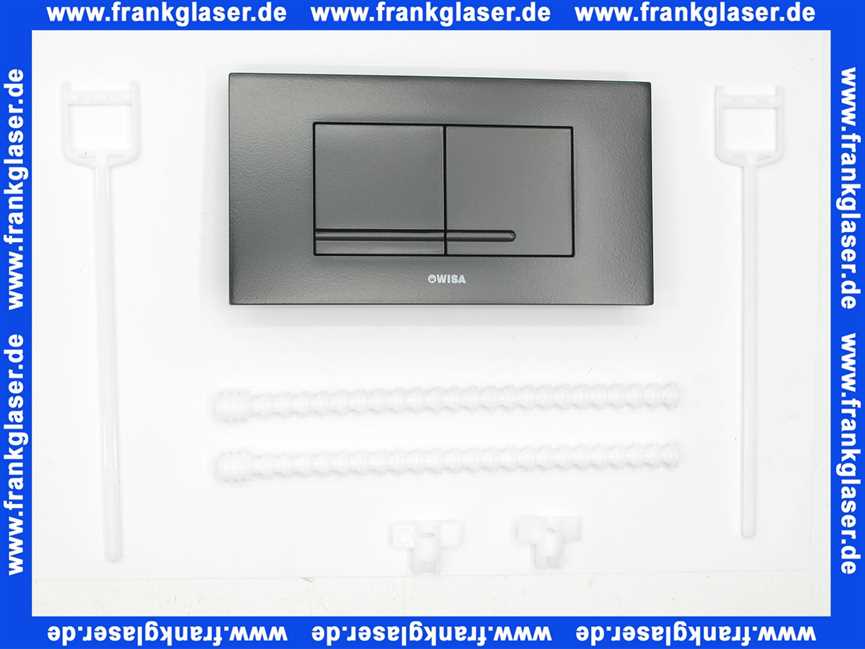 Schwab Bedienungsplatte Kantos DF, matt- schwarz, mech. für UP-SPK XT 8050418755